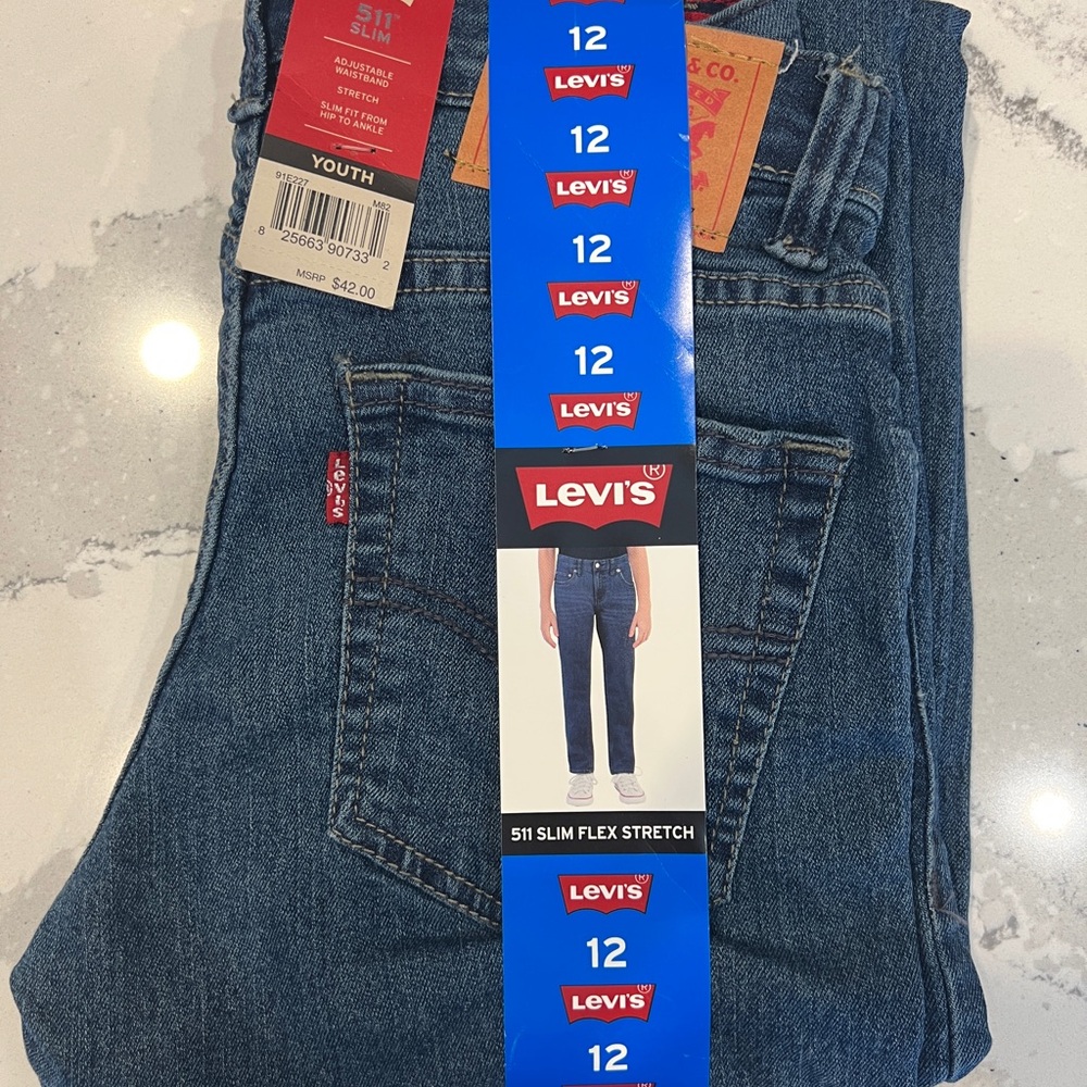 NWT Levi's Boy’s Blue Jeans size 12